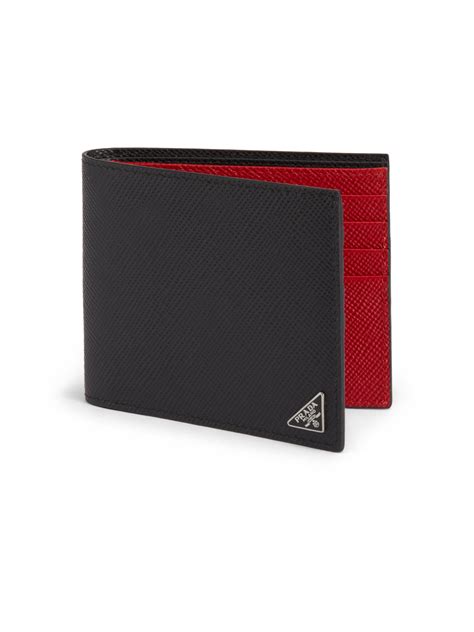 prada men's wallet black and red|Prada men wallet malaysia.